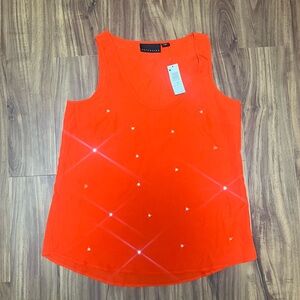 Women’s Bright Orange Flowy Tank Top